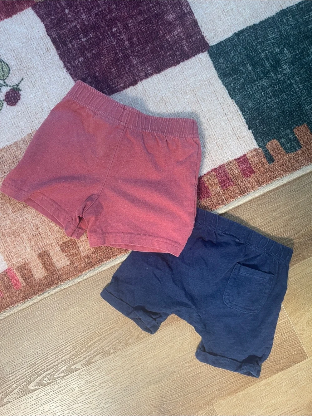 OshKosh B'gosh Red and Navy Toddler Pull-On Shorts Bundle